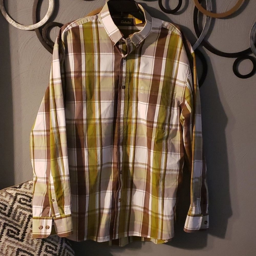Mens Cabelas Dress Shirt - Xl
